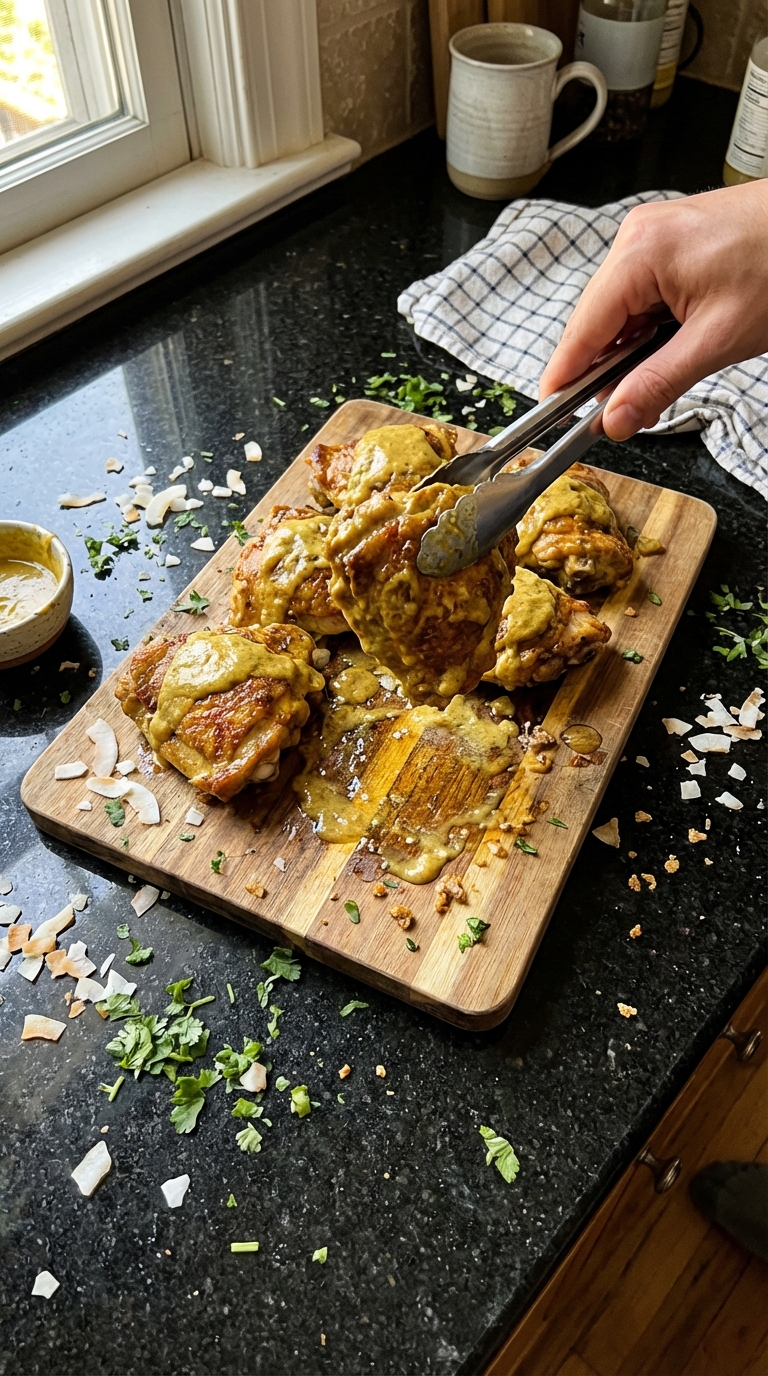 Kokos Curry Aioli Hähnchen