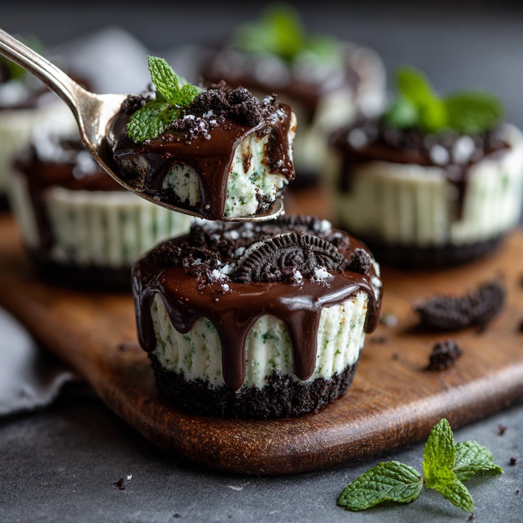 No-Bake Mint Oreo Cheesecake Cups