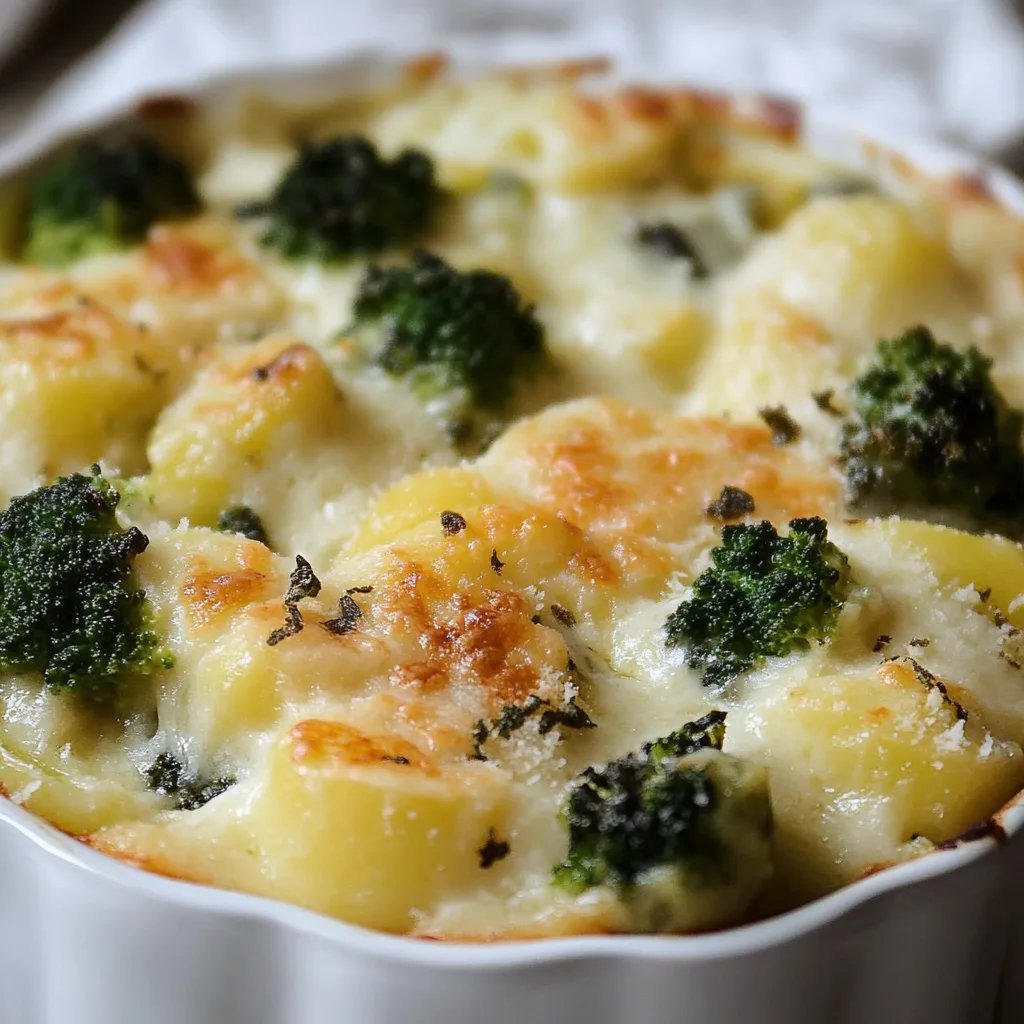 Kartoffelgratin mit Romanesco