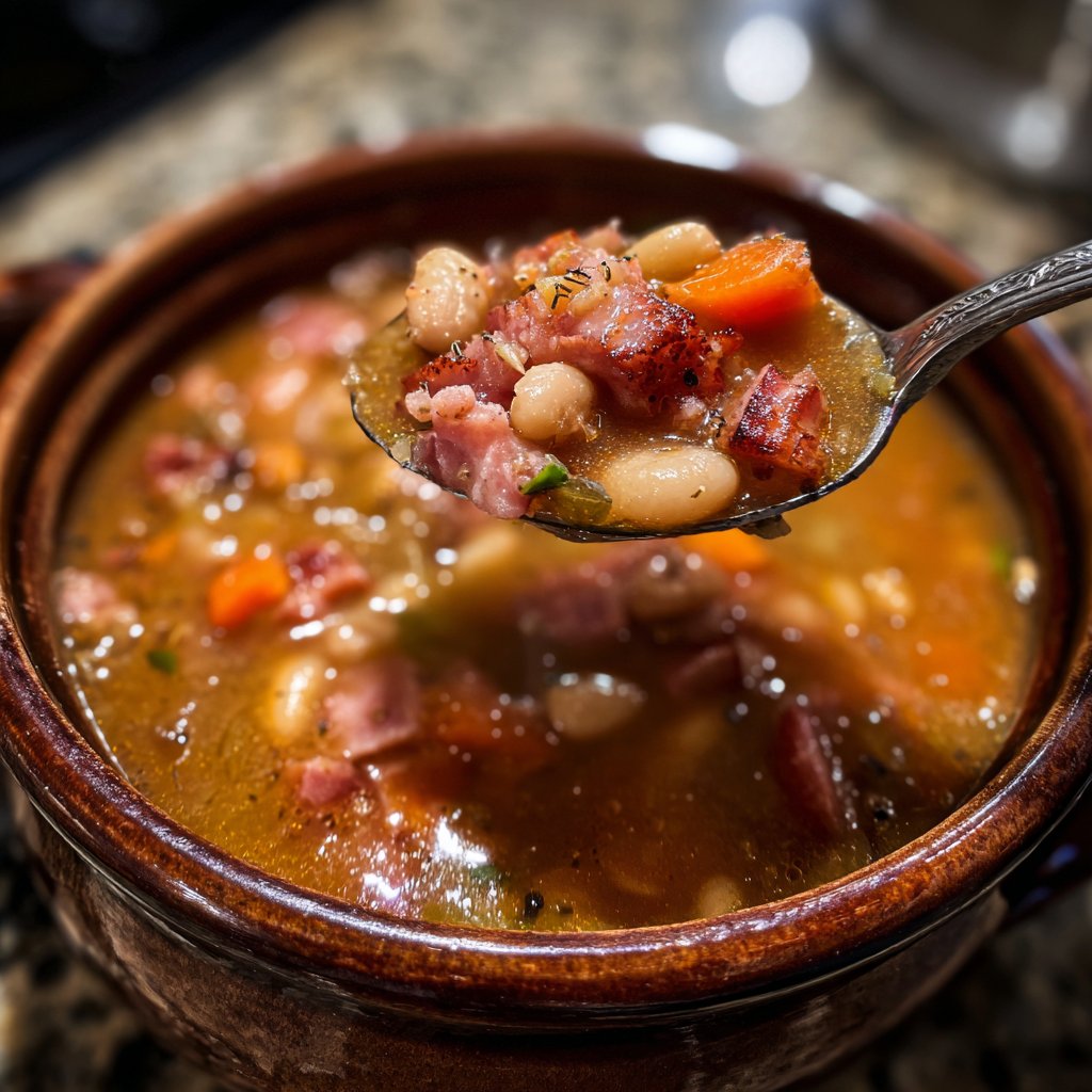 Eintopf mit Schinken und Bohnen aus dem alten Land