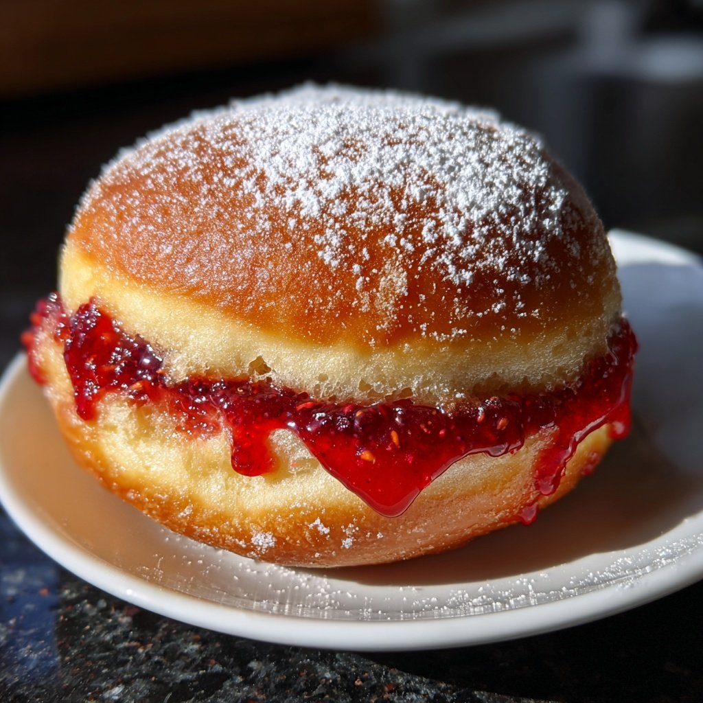 Verlockende Berliner mit Marmelade für nostalgischen Genuss