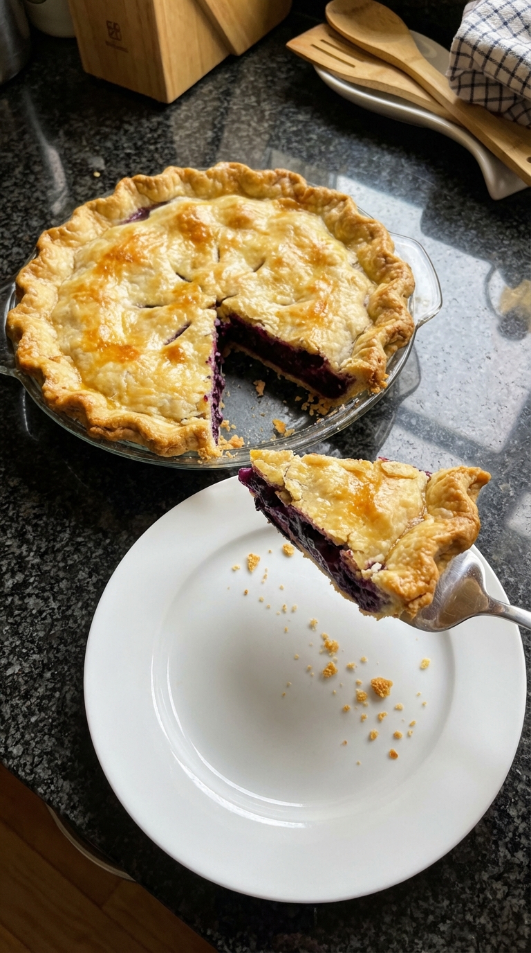 Herbe Zitronen Heidelbeer Pie​