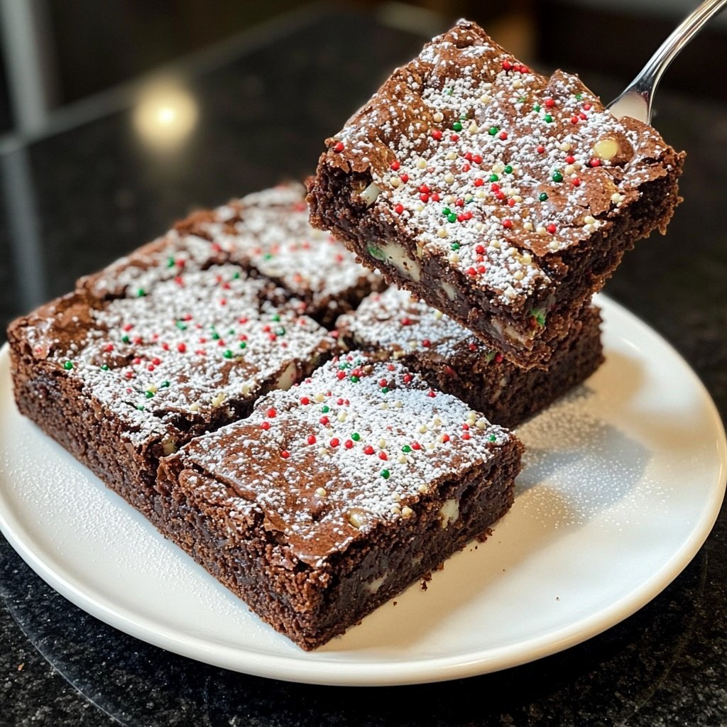 Weihnachtliche Brownies mit Lebkuchengewürz