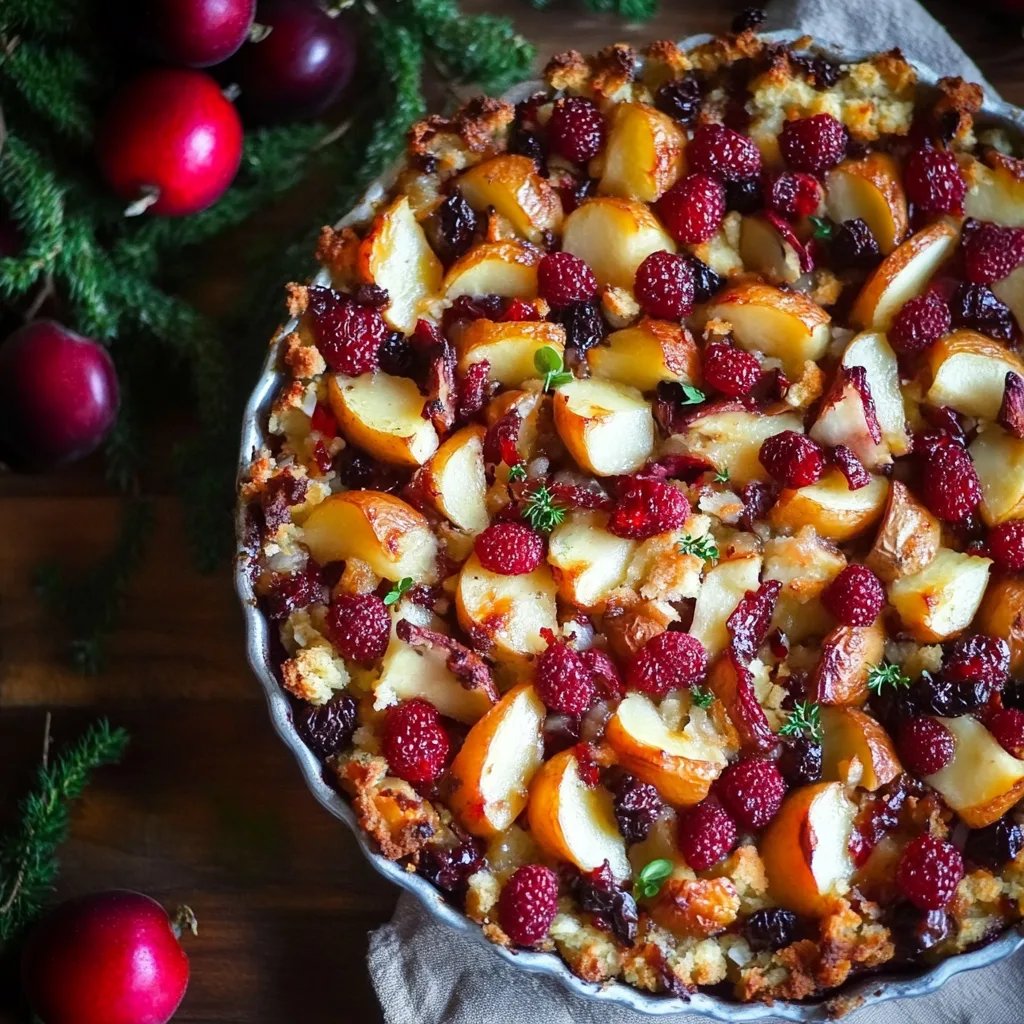 Cranberry-Apfel-Wurstfüllung