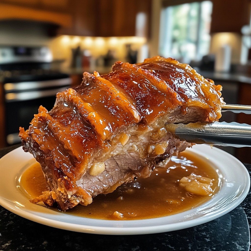 Knusprige Ente mit Apfelrotkohl