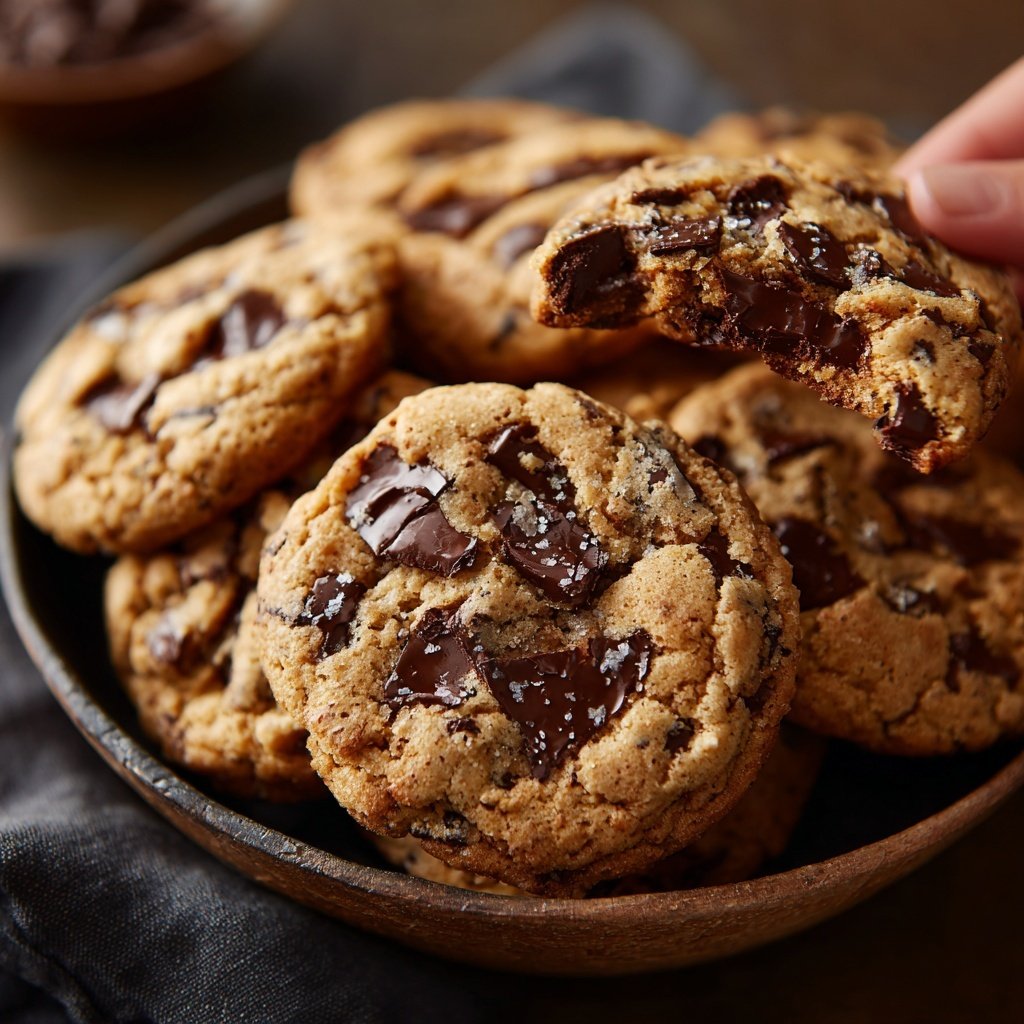 Schokoladen-Vanille-Chip Cookies backen