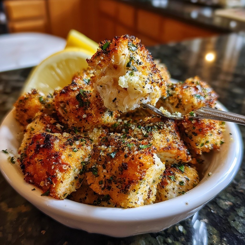 Zitronengebackene Lachs-Happen