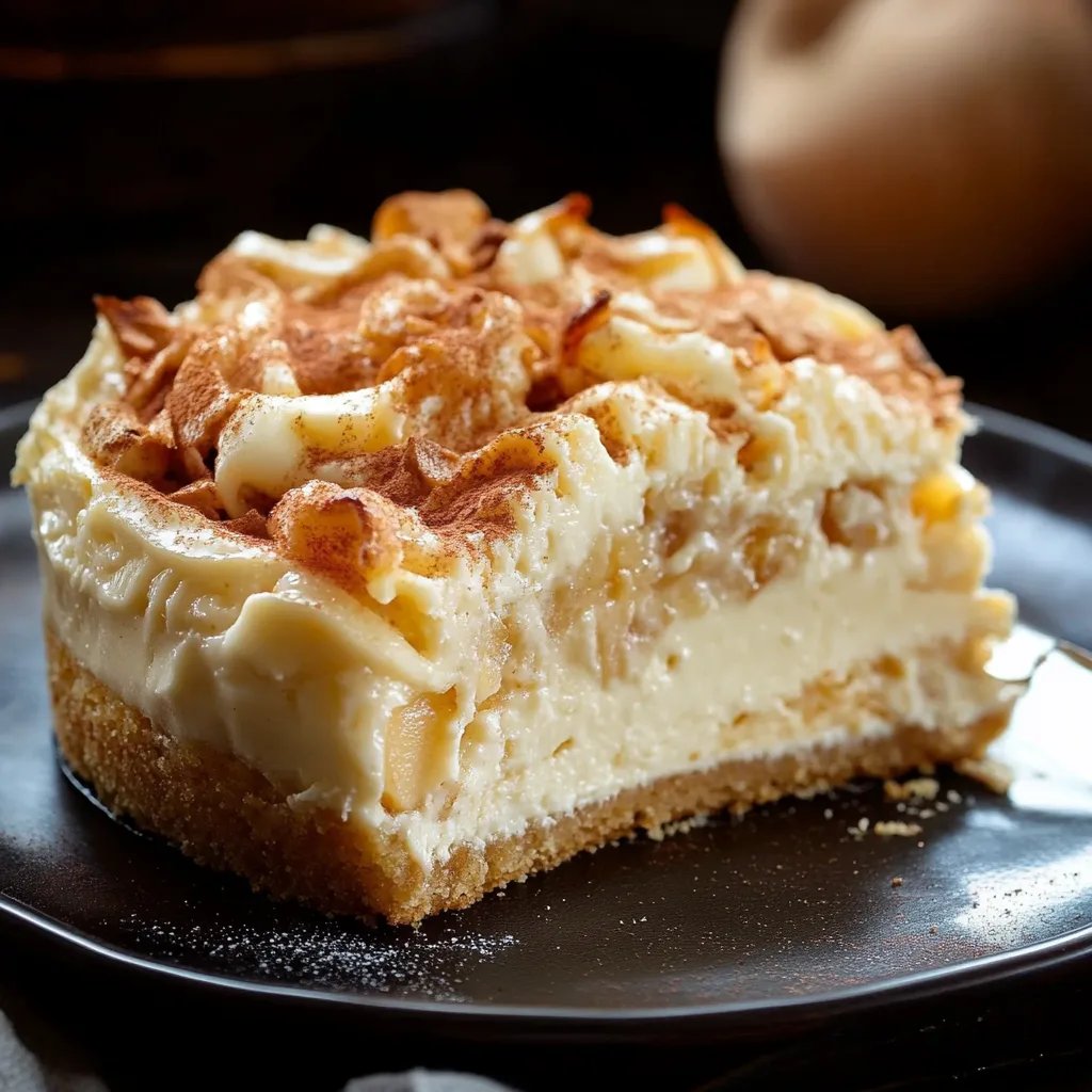 Bratapfel-Cheesecake mit Zimtsreusel