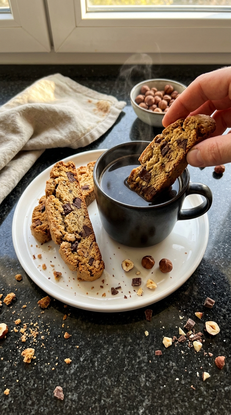 Nussige Schoko Biscotti