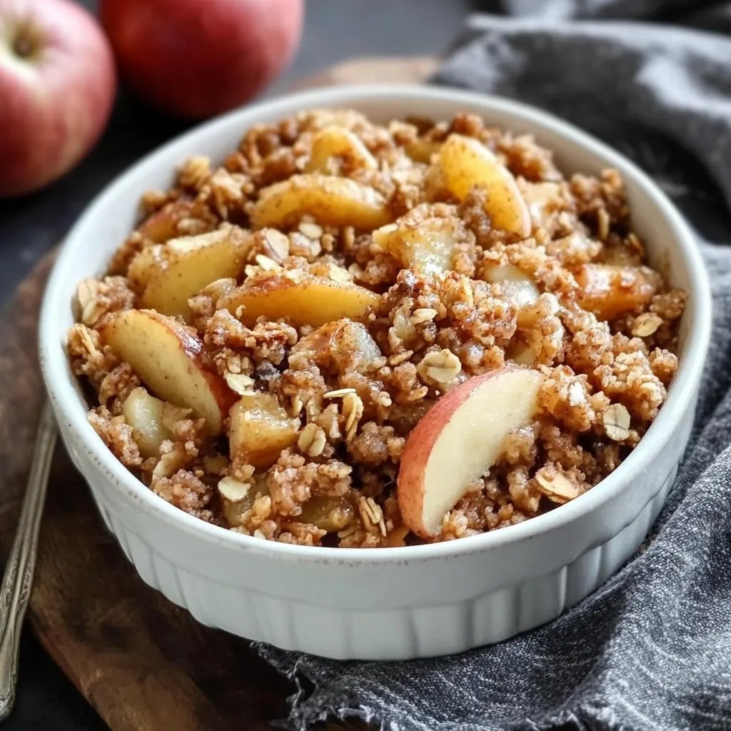 Veganer Apfel-Crumble