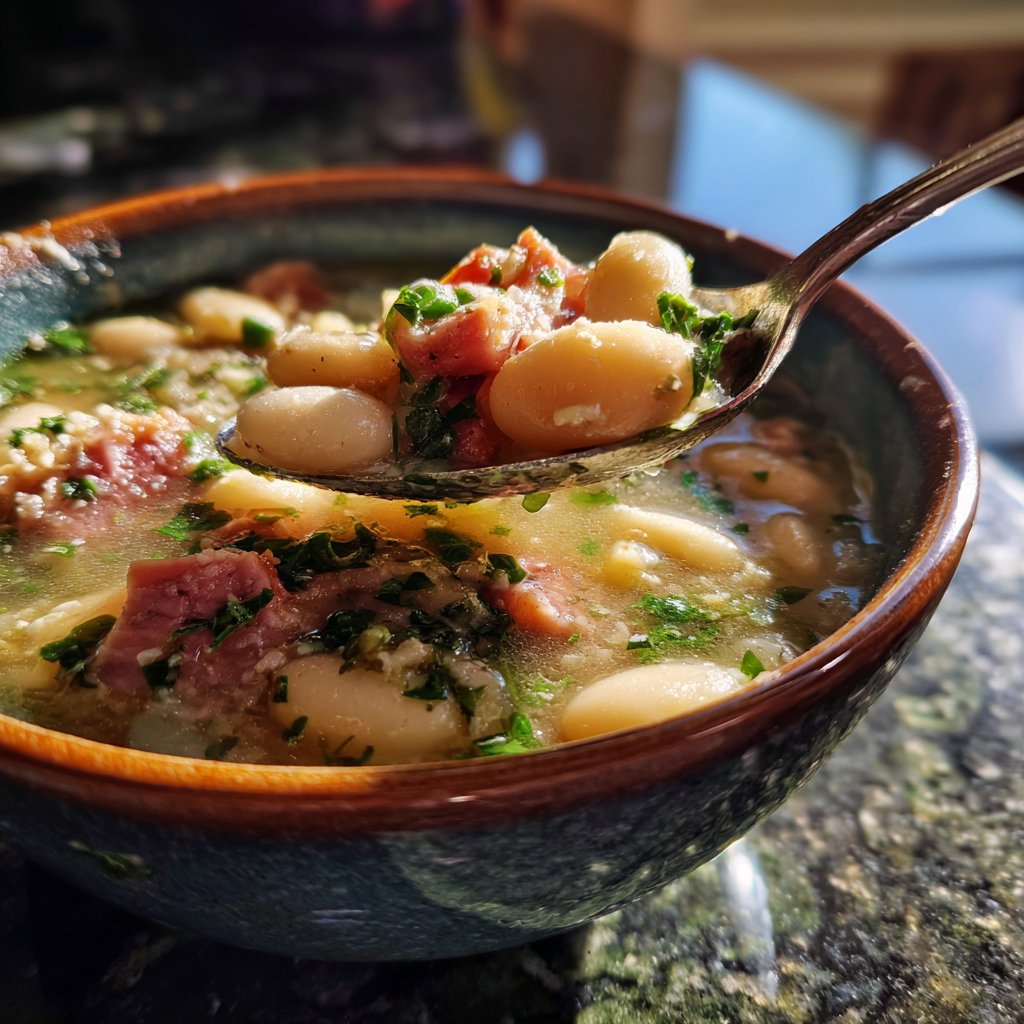 Dick & Herzhafte Schinkenbohnensuppe