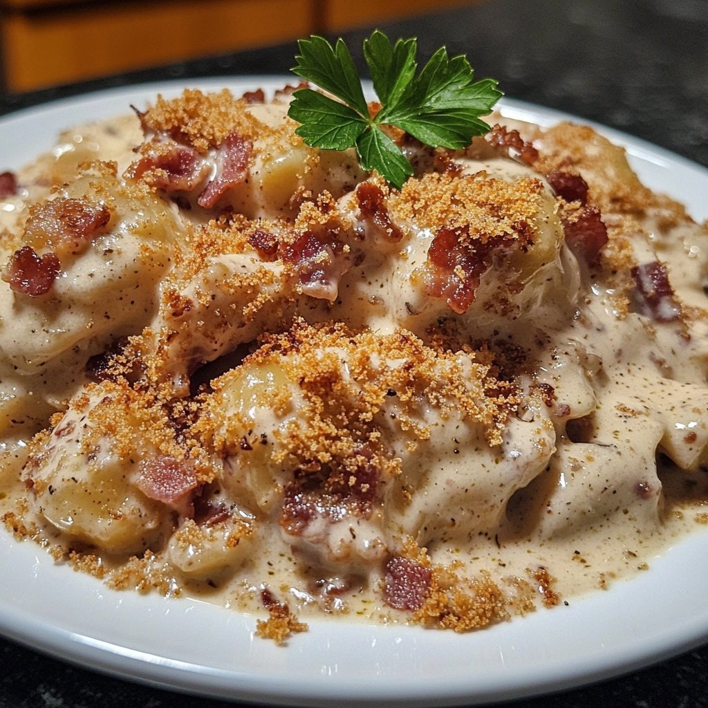 Rahm Rosenkohl Mit Speck Und Cremiger Sosse