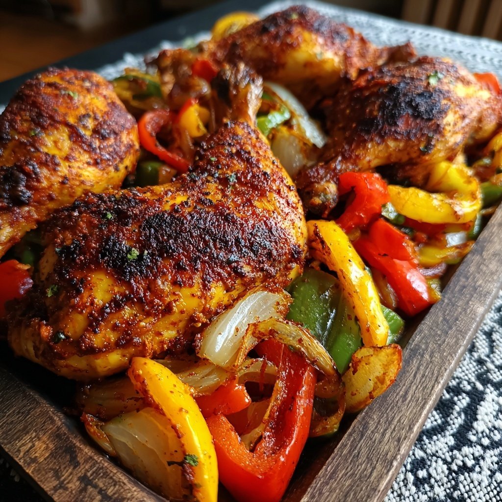 Blech Hähnchen Gebratenes Gemüse