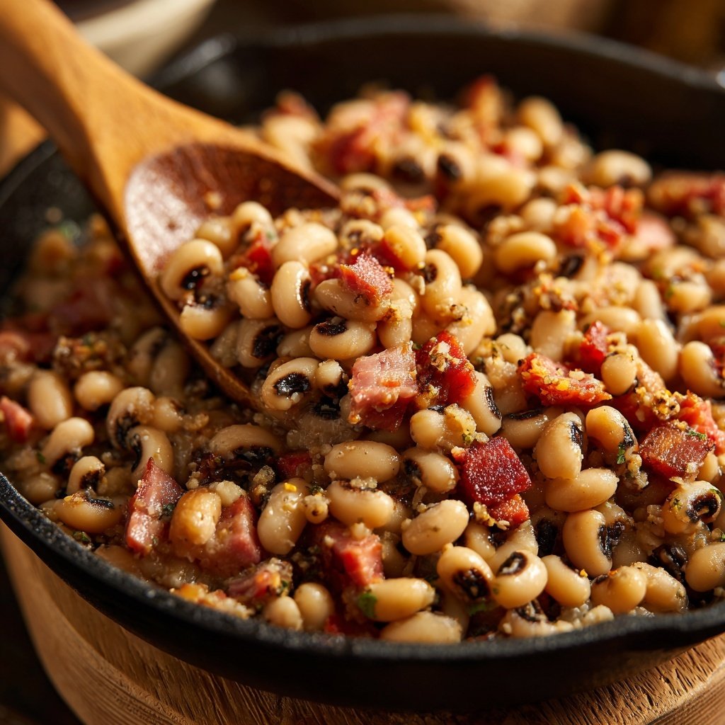 Hoppin John schwarzäugige Bohnen