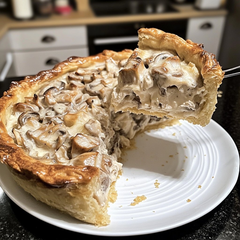 Krabben Kuchen gefüllte Pilze