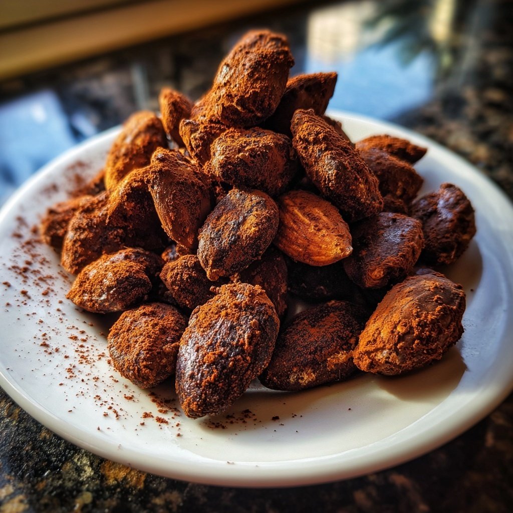 Espresso-Gebrannte Mandeln mit Kakao