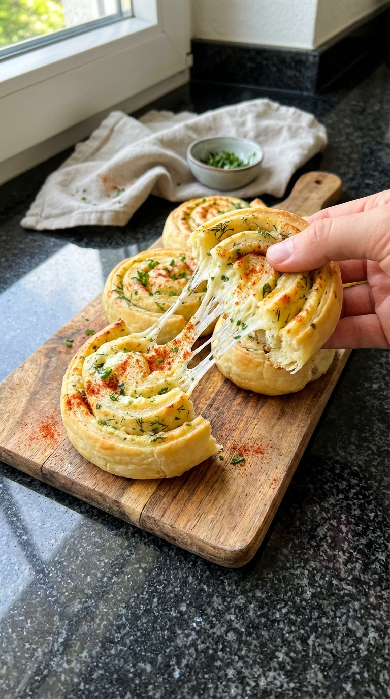 Kräuter Hüttenkäse Schnecken​